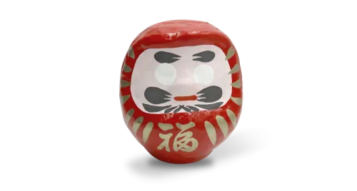 картинка Сувенир ДАРУМА, ручная работа, 9 см (made in Japan) S-01 от магазина Arbalet.ru 