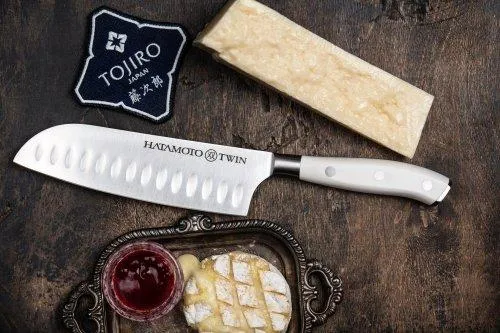 картинка Кухонный Нож Японский Шеф Сантоку Hatamoto TW-003B TW-003B от магазина Arbalet.ru  фото 3