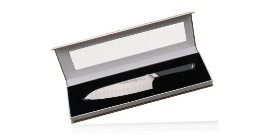 картинка Кухонный Нож Японский Шеф Сантоку Hatamoto HVT-003B HVT-003B от магазина Arbalet.ru  фото 3