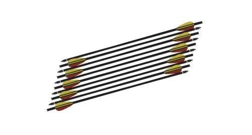 картинка Стрела арбалетная алюминиевая (MK-AL20-BK-12) в комплекте 12шт MK-AL20-BK-12 от магазина Arbalet.ru 