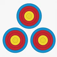картинка Мишень бумажная FITA 3x20см Las Vegas от магазина Arbalet.ru