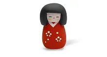 картинка Сувенир МИНИ КУКОЛКА КОКЭСИ 5 см, ручная работа, красный, производство Япония от магазина Arbalet.ru