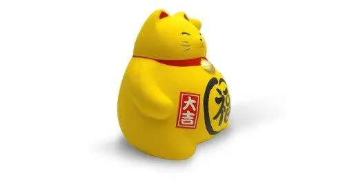 картинка Сувенир копилка Манэки Кот 10 см,  ручная работа, Япония MN-03 от магазина Arbalet.ru  фото 3