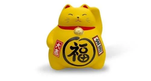 картинка Сувенир копилка Манэки Кот 10 см,  ручная работа, Япония MN-03 от магазина Arbalet.ru 