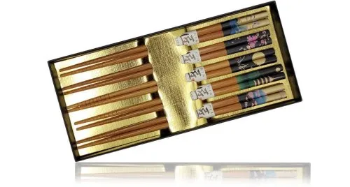 картинка Палочки набор для еды "Пейзаж", Япония магазин Arbalet.ru-- Заказывай луки и арбалеты, стрелы | Качество | Доставка | Гарантия картинка Палочки набор для еды "Пейзаж", Япония M-03 от магазина Arbalet.ru