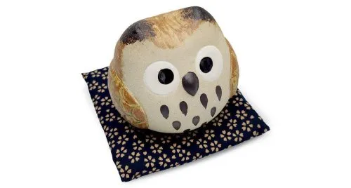 картинка Сувенир-копилка Fukuro (Фукуро) "Сова", ручная работа, фаянс, Япония MS-00 от магазина Arbalet.ru  фото 3