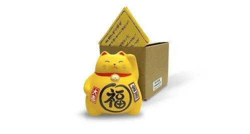 картинка Сувенир копилка Манэки Кот 10 см,  ручная работа, Япония MN-03 от магазина Arbalet.ru  фото 5